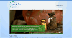 Desktop Screenshot of bina-artha.net
