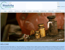 Tablet Screenshot of bina-artha.net